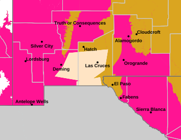 Advierten sobre alto riesgo de incendios en la región de El Paso y Nuevo México debido a fuertes vientos