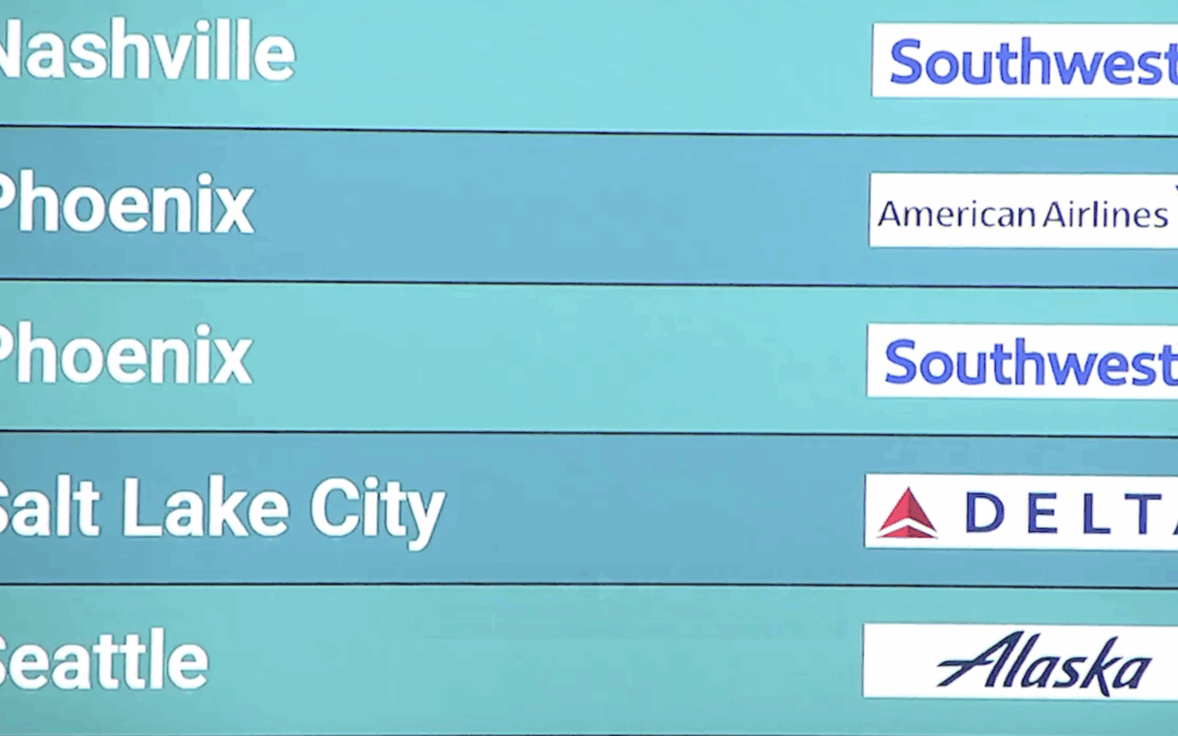 Vuelos reducidos en el aeropuerto Sunport de Albuquerque