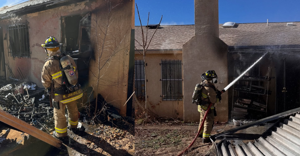 Bomberos controlan fuerte incendio en casa del noreste de Albuquerque