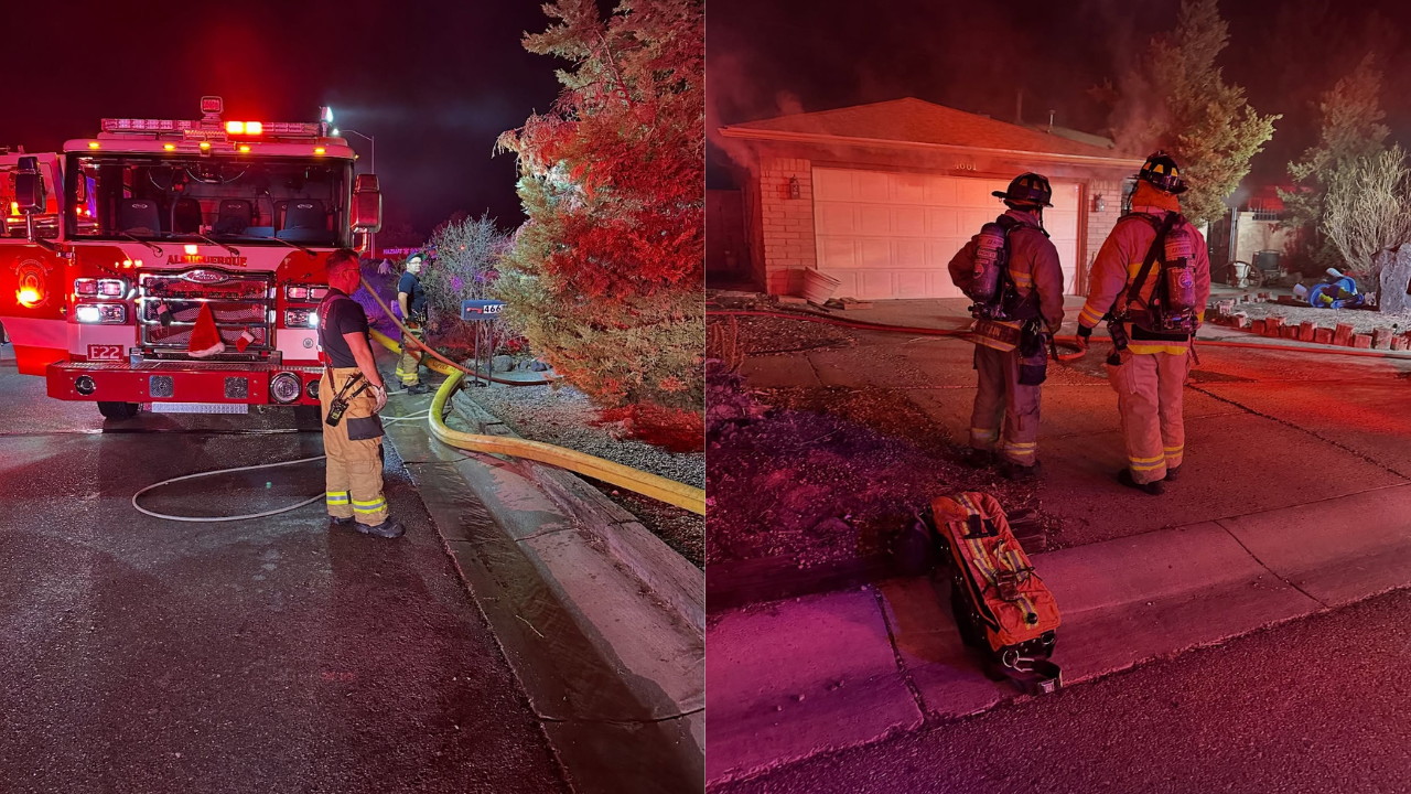 Incendio residencial en Albuquerque: Bomberos controlan situación rápidamente
