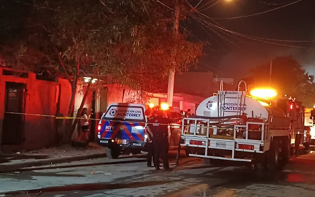 Incendio en Monterrey: Tejabán de la colonia La Alianza consumido sin lesionados