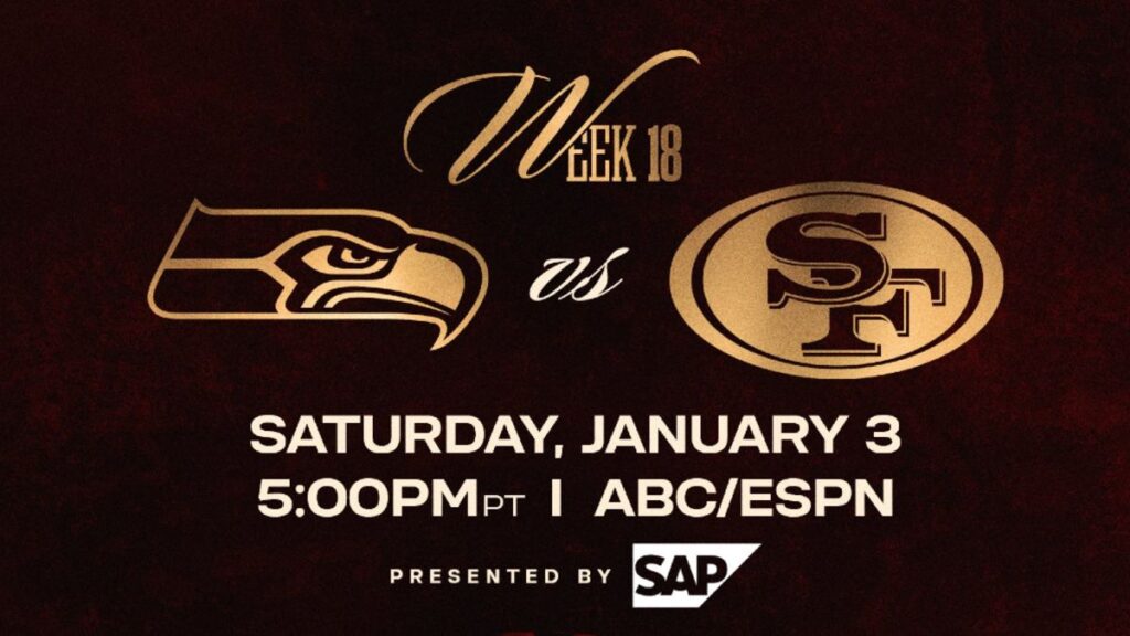 Seahawks vs 49ers: Cómo ver EN VIVO el emocionante partido de la NFL en Semana 18
