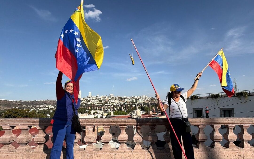 Celebraciones de Venezolanos en Querétaro por la Detención de Nicolás Maduro en EE.UU.