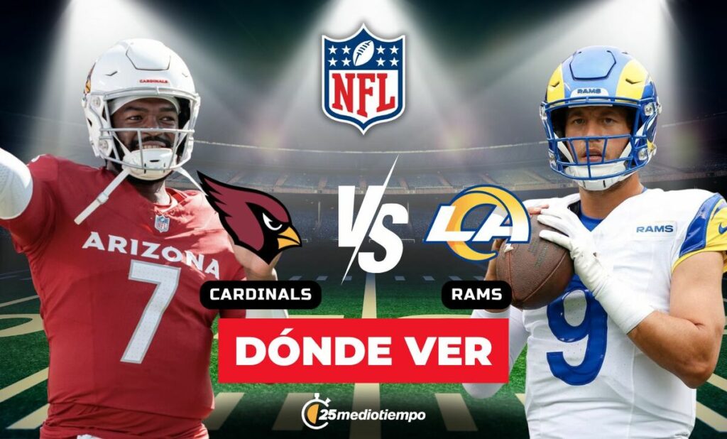 Cómo ver Cardinals vs Rams EN VIVO: Horario y canal del partido NFL Semana 18 2026