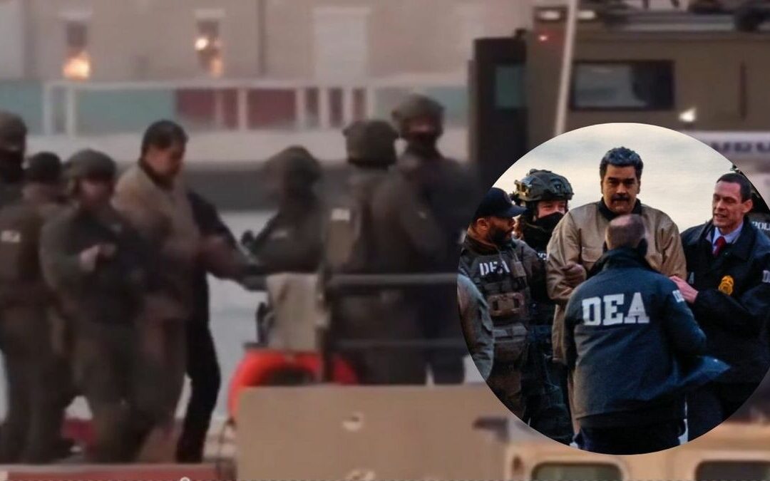 Nicolás Maduro y su esposa llegan en helicóptero al tribunal de Nueva York