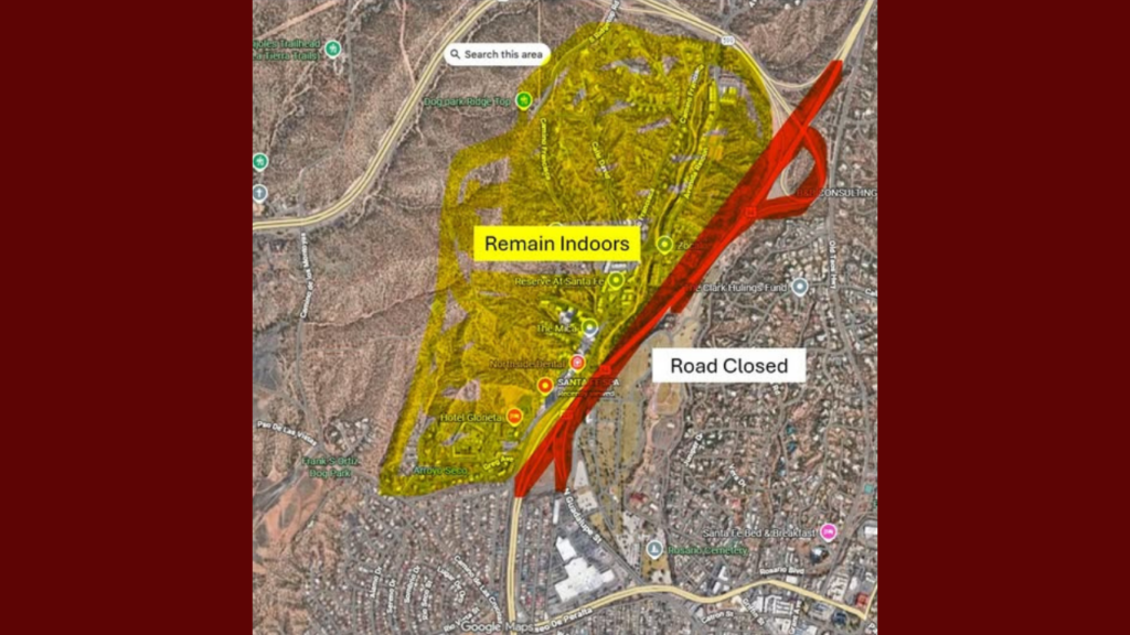 Cierre de calles y fuerte presencia policial tras reporte de disparos en Santa Fe