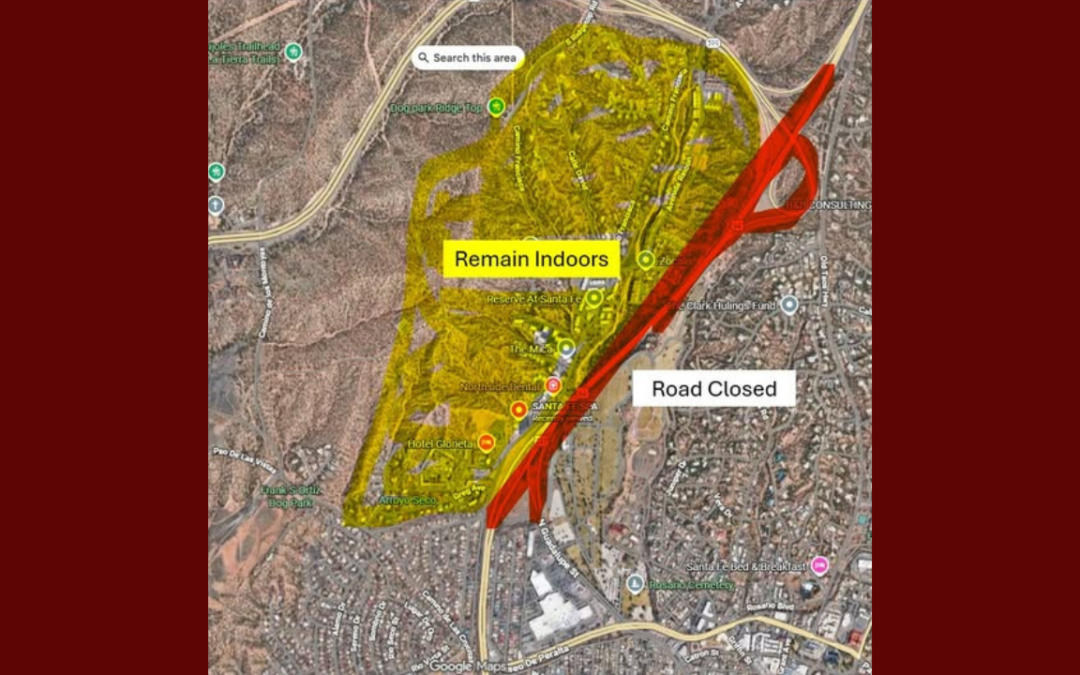 Cierre de calles y fuerte presencia policial tras reporte de disparos en Santa Fe