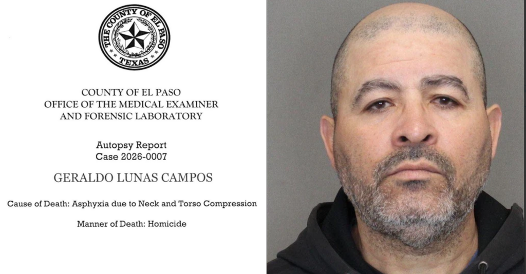 Homicidio: Médico forense clasifica muerte de migrante en custodia de ICE en El Paso