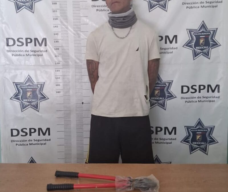 Detienen a ‘El Greñas’ en Mexicali por Robos con Violencia en Tiendas de Autoservicio