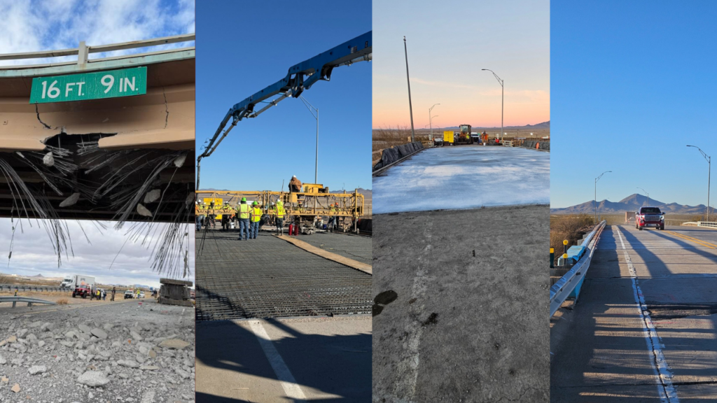 Reabren puente de la I-10 en Lordsburg tras concluir reparaciones