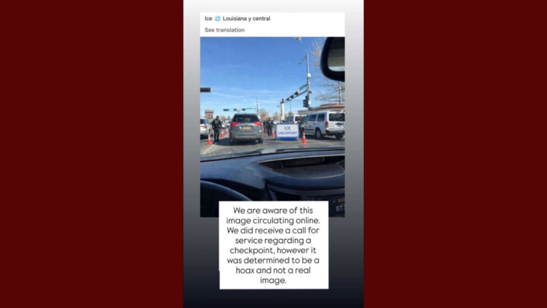 APD confirma que aviso viral sobre retén en Albuquerque es falsa
