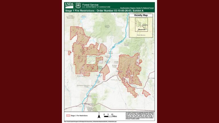 Santa Fe National Forest impone restricciones de fuego de Etapa 1 por riesgo de incendios