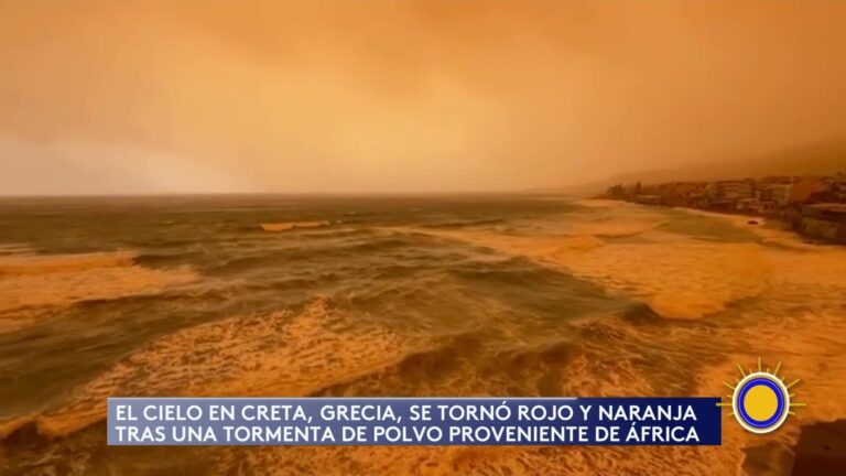 Grecia: Tormenta De Polvo En Creta Causa Espectáculo En El Cielo
