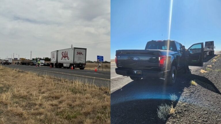 Operación de seguridad vehicular en Clayton, Nuevo México inspecciona cientos de camiones comerciales