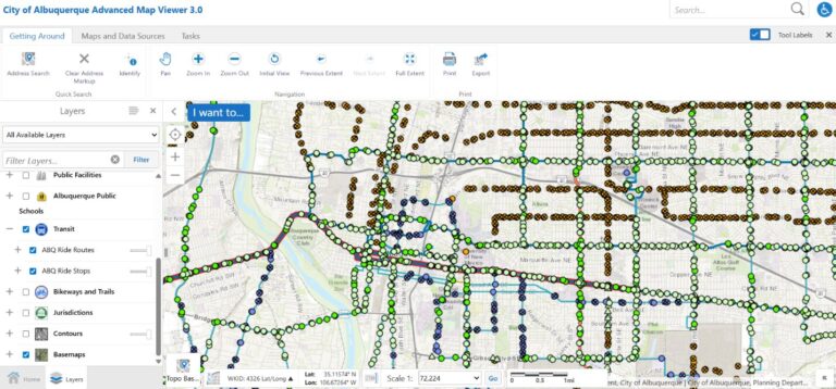 Advanced Map Viewer 3.0 mejora acceso público a información geográfica y propiedades en Albuquerque