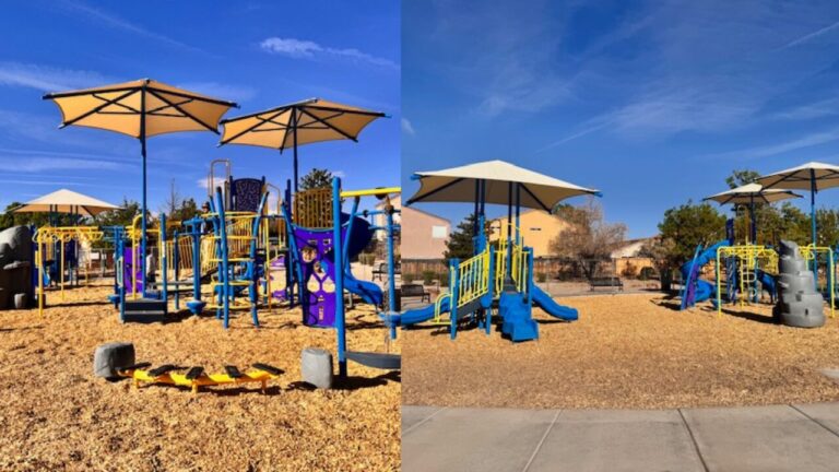 Reabren East Atrisco Kimbar Park en Albuquerque tras renovación con nuevas áreas infantiles