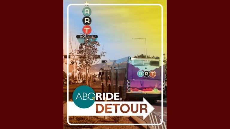 ABQ RIDE anuncia desvíos en rutas 66, 766 y 777 por cierre en Gold Avenue en Albuquerque