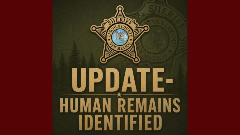 Despúes de 50 años identifican restos humanos hallados en Ruidoso con prueba de ADN