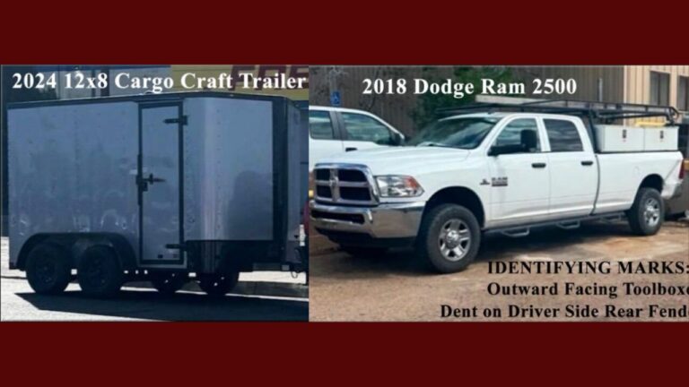 Autoridades de Santa Fe investigan el robo de una camioneta y un tráiler con placas de Nuevo México