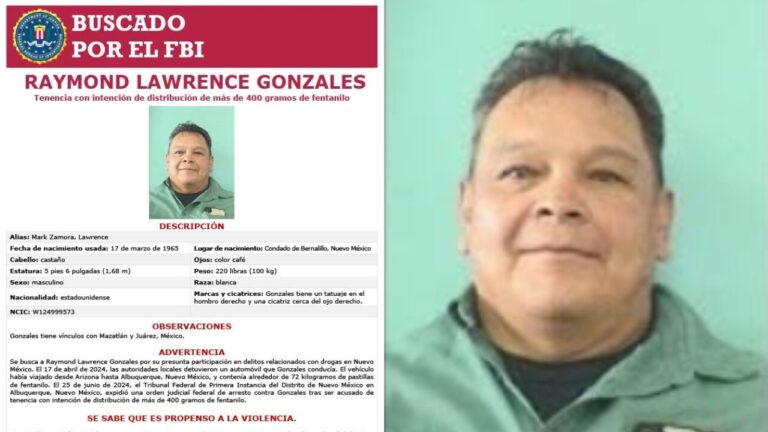 El FBI busca a Raymond Lawrence Gonzales por tráfico masivo de fentanilo en Nuevo México