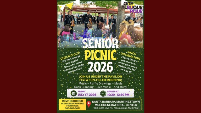 Regresa el Picnic Anual para Personas Mayores con música en vivo y actividades recreativas en Albuquerque