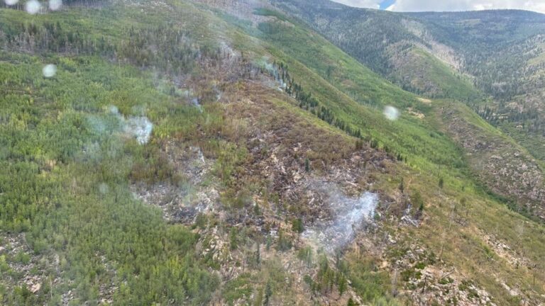 Incendio Oso Canyon en Nuevo México consume 30 acres; bomberos construyen líneas de contención en terreno difícil